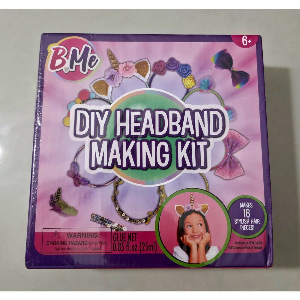 B Me Headband Making Kit for Girls - DIY 16 Unique Girls Hair Accessories New